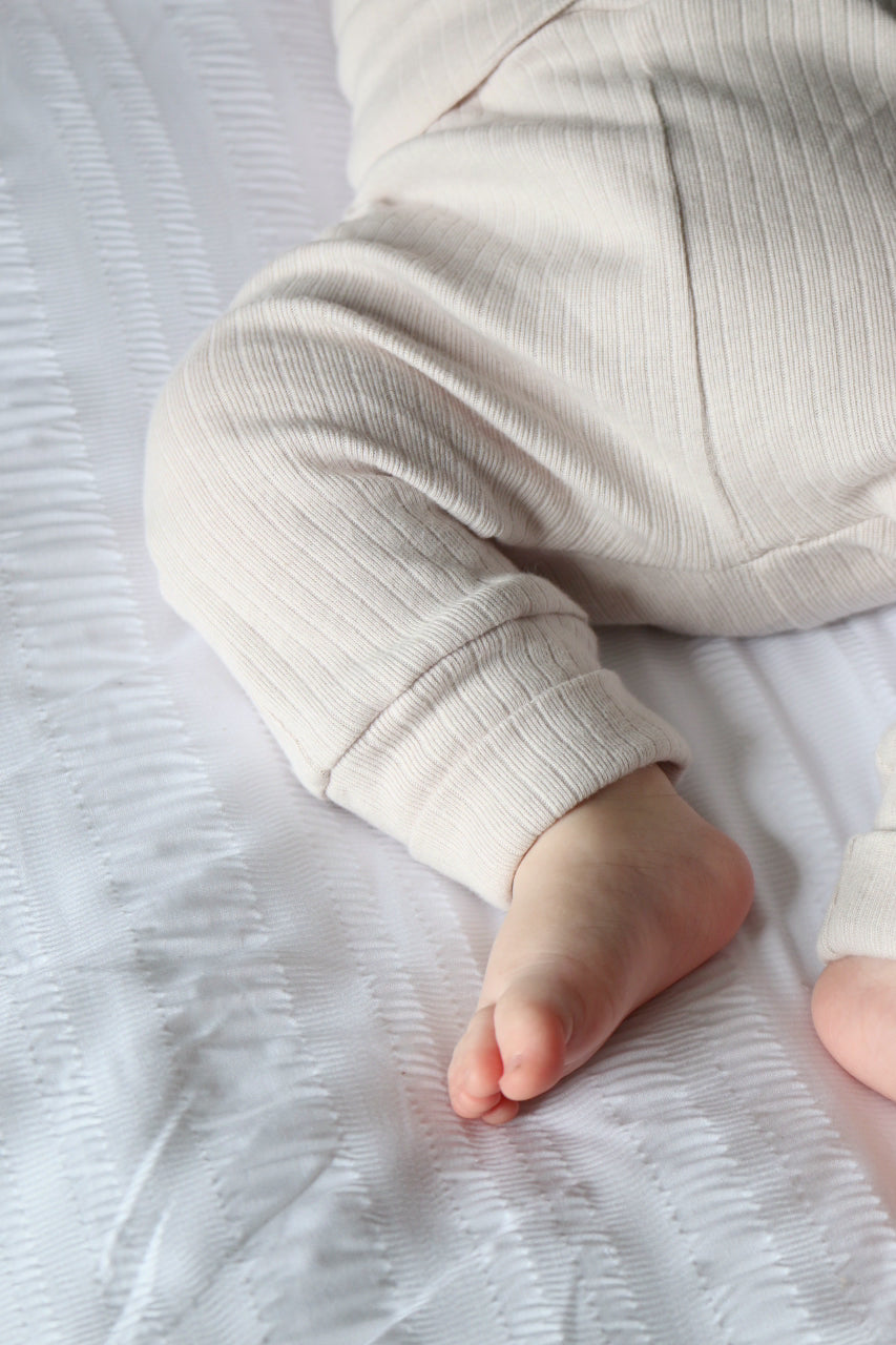 ORGANIC COTTON 3 PIECE RIBBED SET