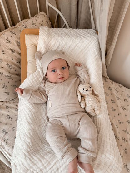 ORGANIC COTTON 3 PIECE RIBBED SET
