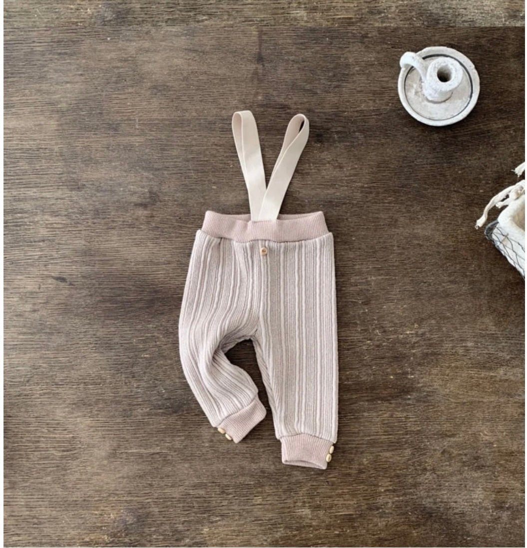 Ribbed Cotton Brace Leggings - Bebe Holic image 0