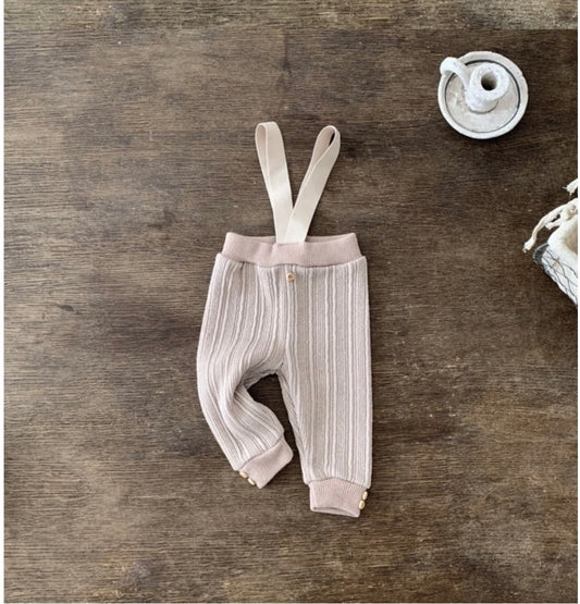 Ribbed Cotton Brace Leggings - Bebe Holic image 0