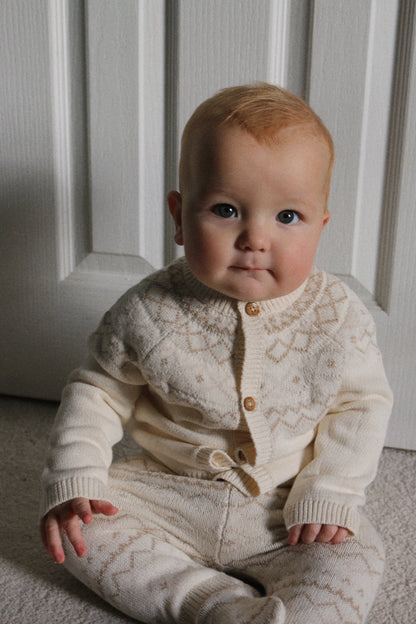 SOFT KNIT NEUTRAL FAIRISLE TWO PIECE