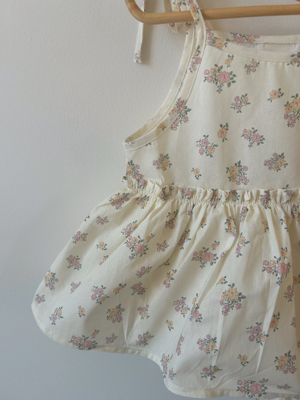 DAINTY FLORAL SKIRTED ROMPER