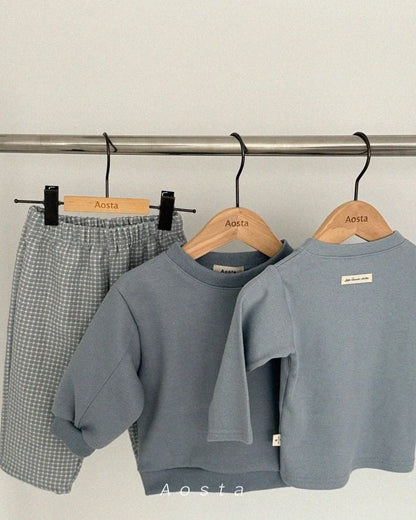 BLUE DUSK ULTRA SOFT RIBBED COTTON TOP