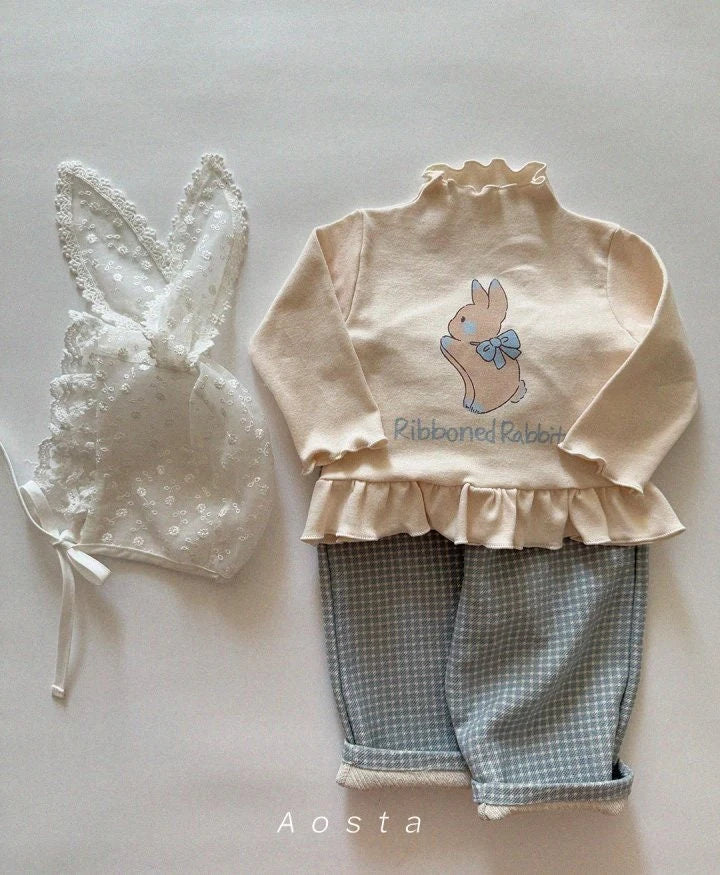 AOSTA LACE BUNNY BABY BONNET