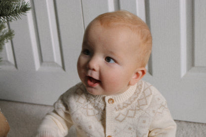 SOFT KNIT NEUTRAL FAIRISLE TWO PIECE