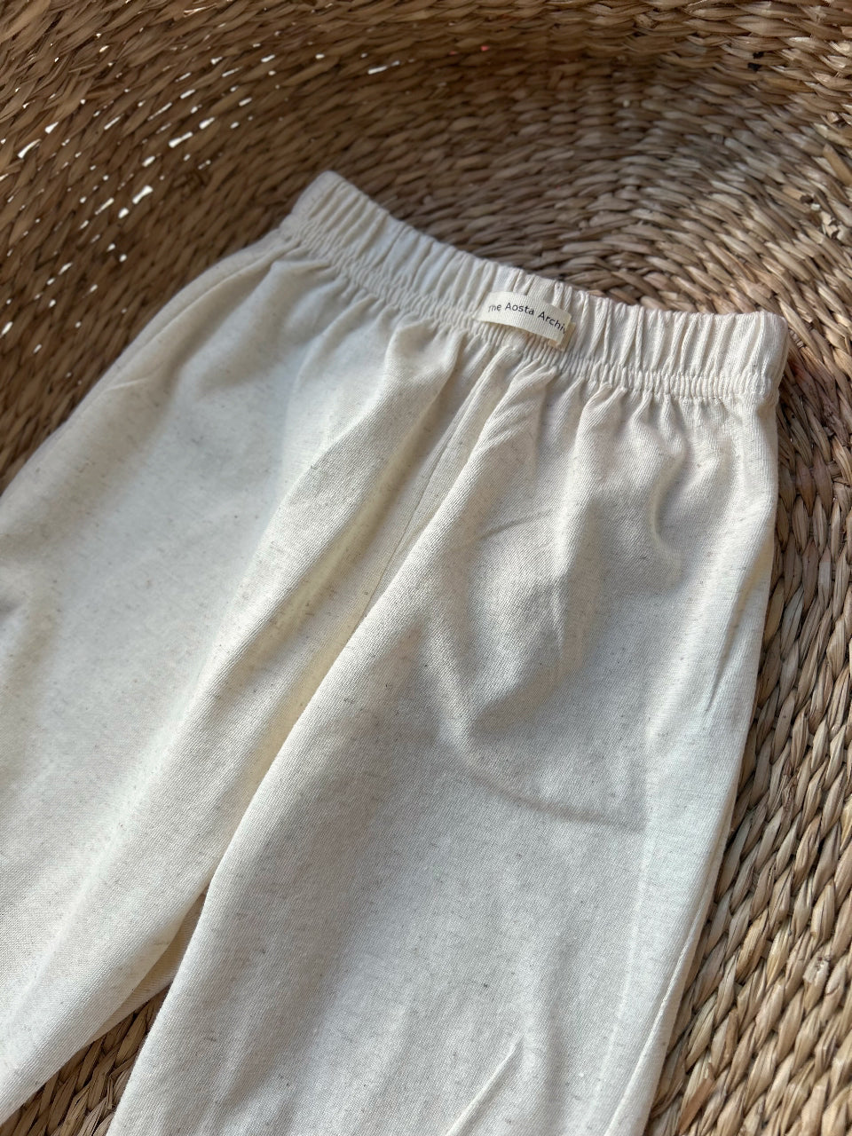 AOSTA LINEN PANTS - OATMEAL