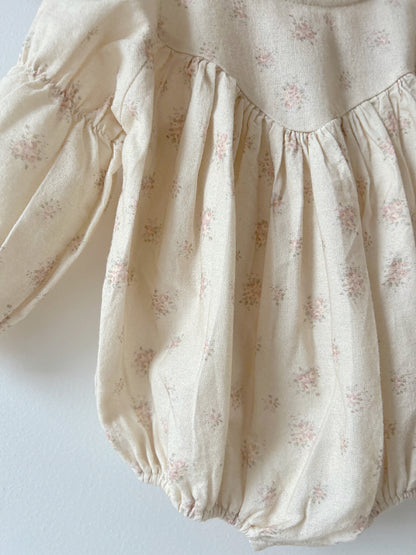 MONBEBE BRUSHED COTTON ROMPER