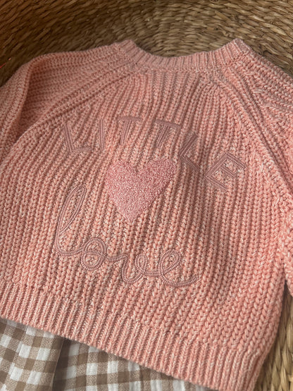 'LITTLE LOVE' ULTRA SOFT ROSE CARDIGAN
