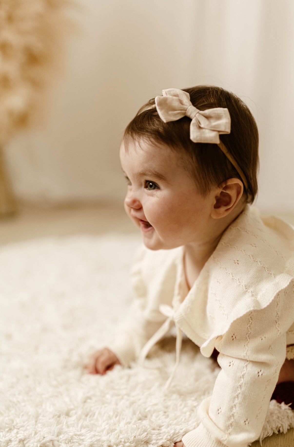 IVORY FINE KNIT POINTELLE JUMPER