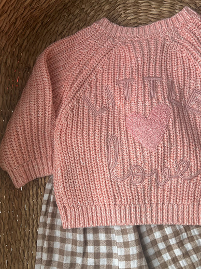 'LITTLE LOVE' ULTRA SOFT ROSE CARDIGAN