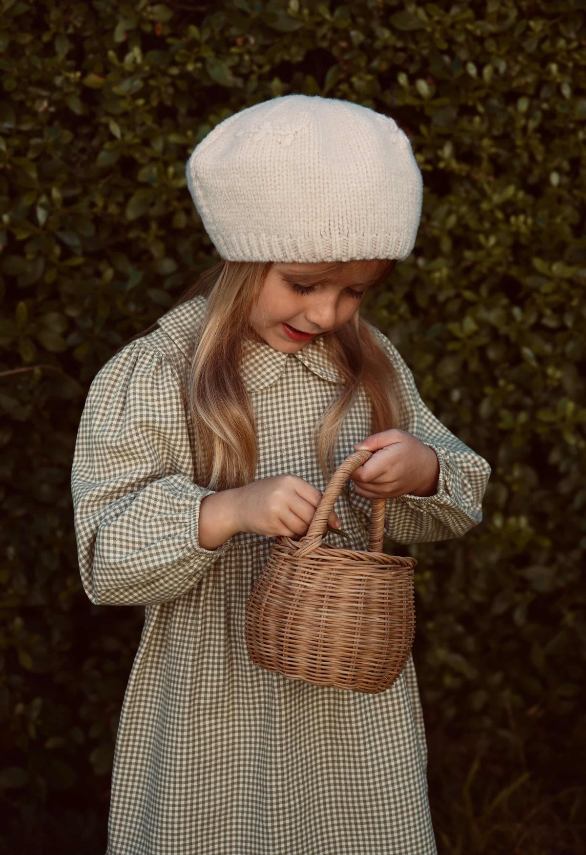 BRUSHED COTTON GINGHAM SMOCK DRESS | OAT & FERN