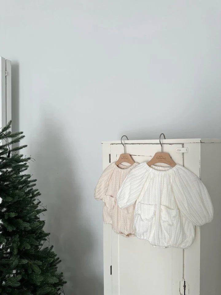 MONBEBE ULTRA SOFT SNOW ROMPER - IVORY