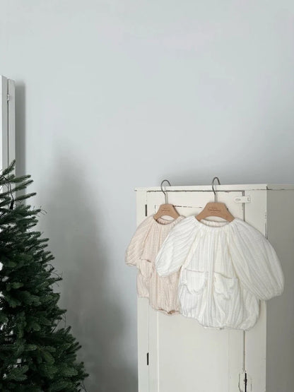 MONBEBE ULTRA SOFT SNOW ROMPER - IVORY