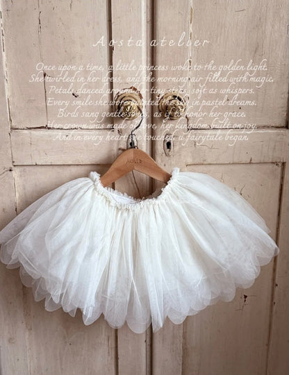 TULLE SCALLOPED TUTU SKIRT
