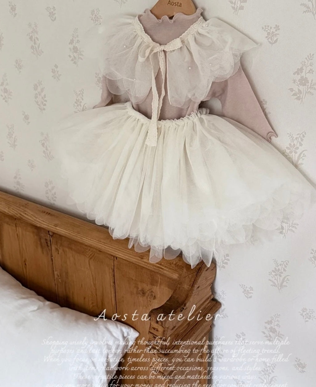 TULLE SCALLOPED TUTU SKIRT