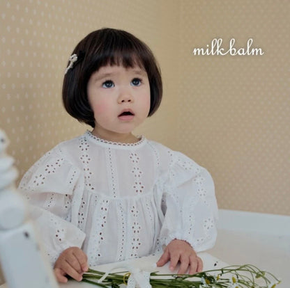 WHITE BRODERIE ANGLAIS COTTON ROMPER