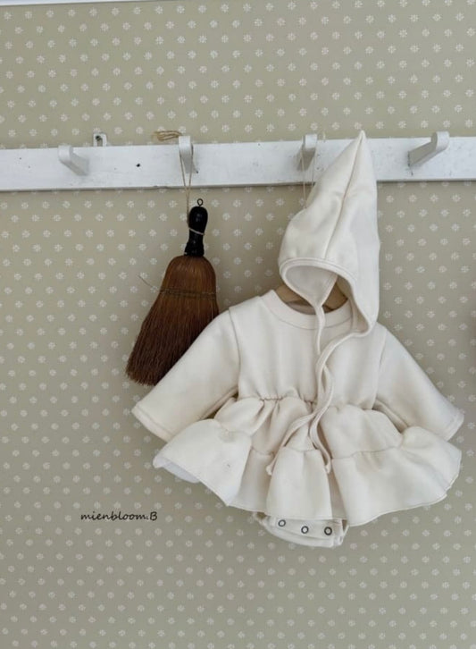 CAN CAN RUFFLE ROMPER WITH BONNET
