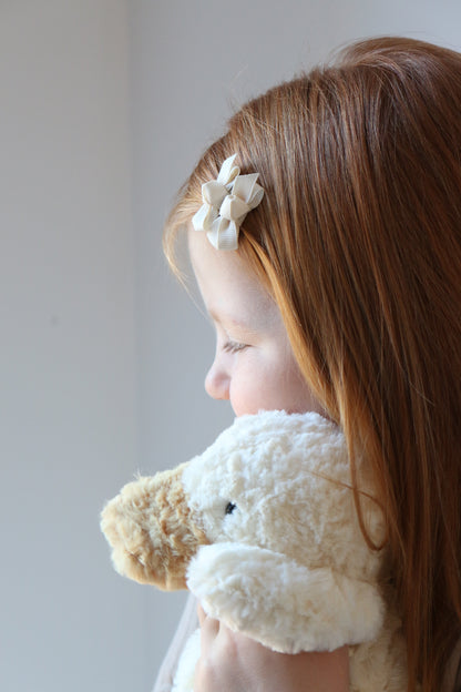 PETIT BOW SET - LATTE