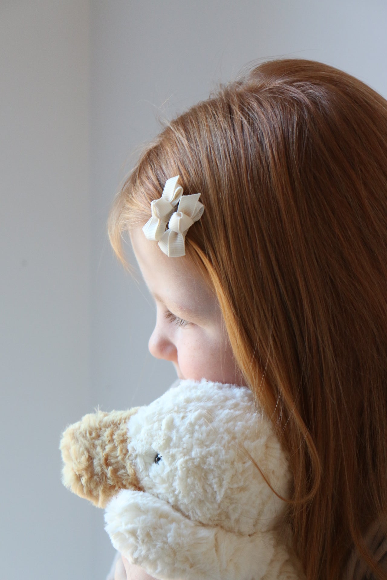 PETIT BOW SET - LATTE