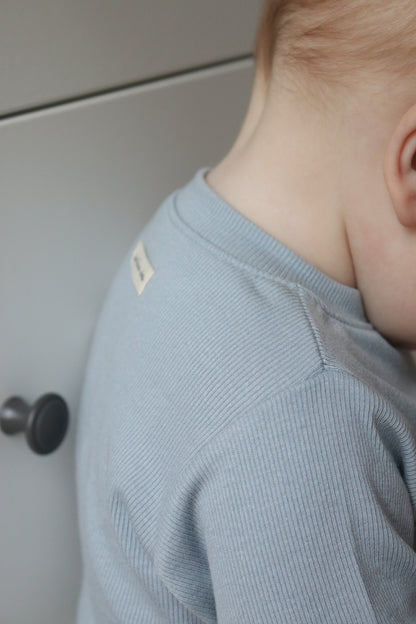 BLUE DUSK ULTRA SOFT RIBBED COTTON TOP