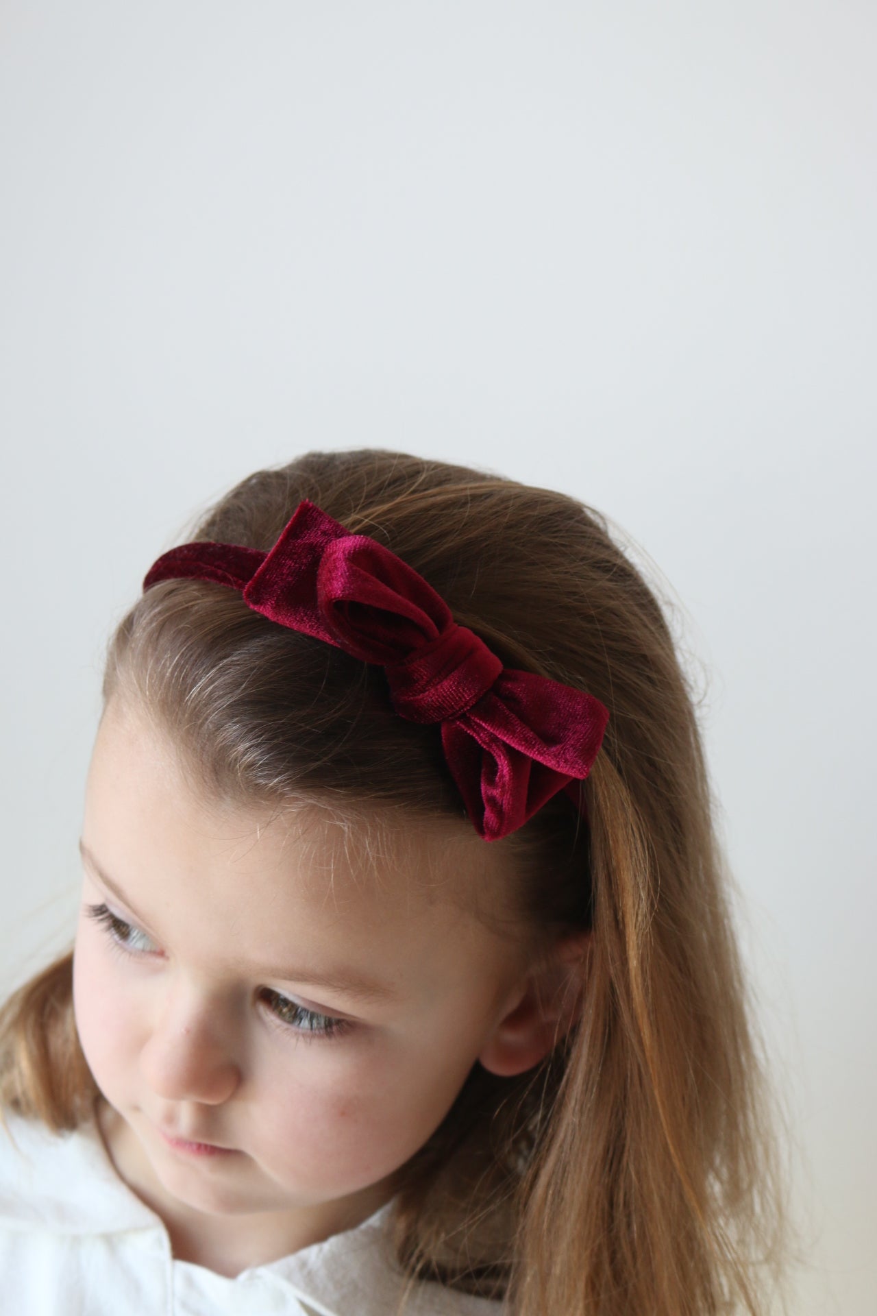 BERRY VELVET ALICE BAND