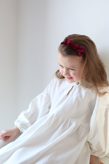 BERRY VELVET ALICE BAND