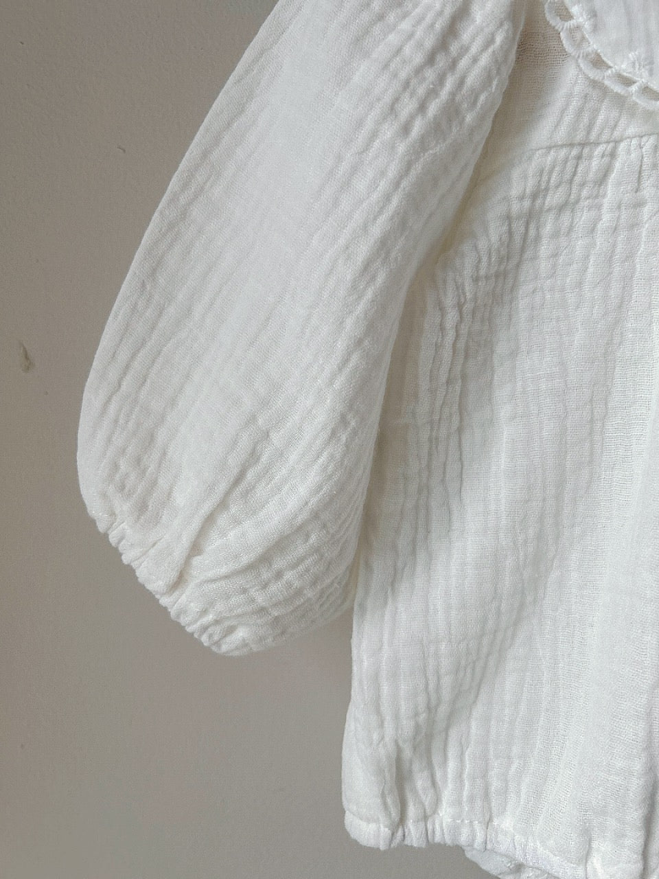 WHITE MUSLIN COTTON ROMPER