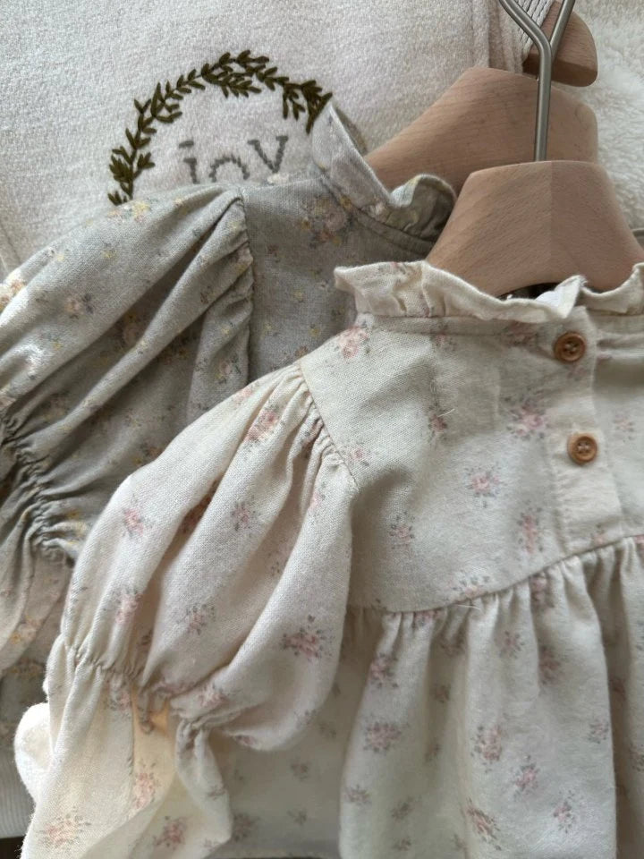 MONBEBE BRUSHED COTTON ROMPER