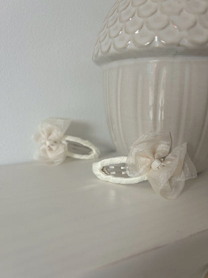 Dainty Dusky Bow Snap Clip Set image 2