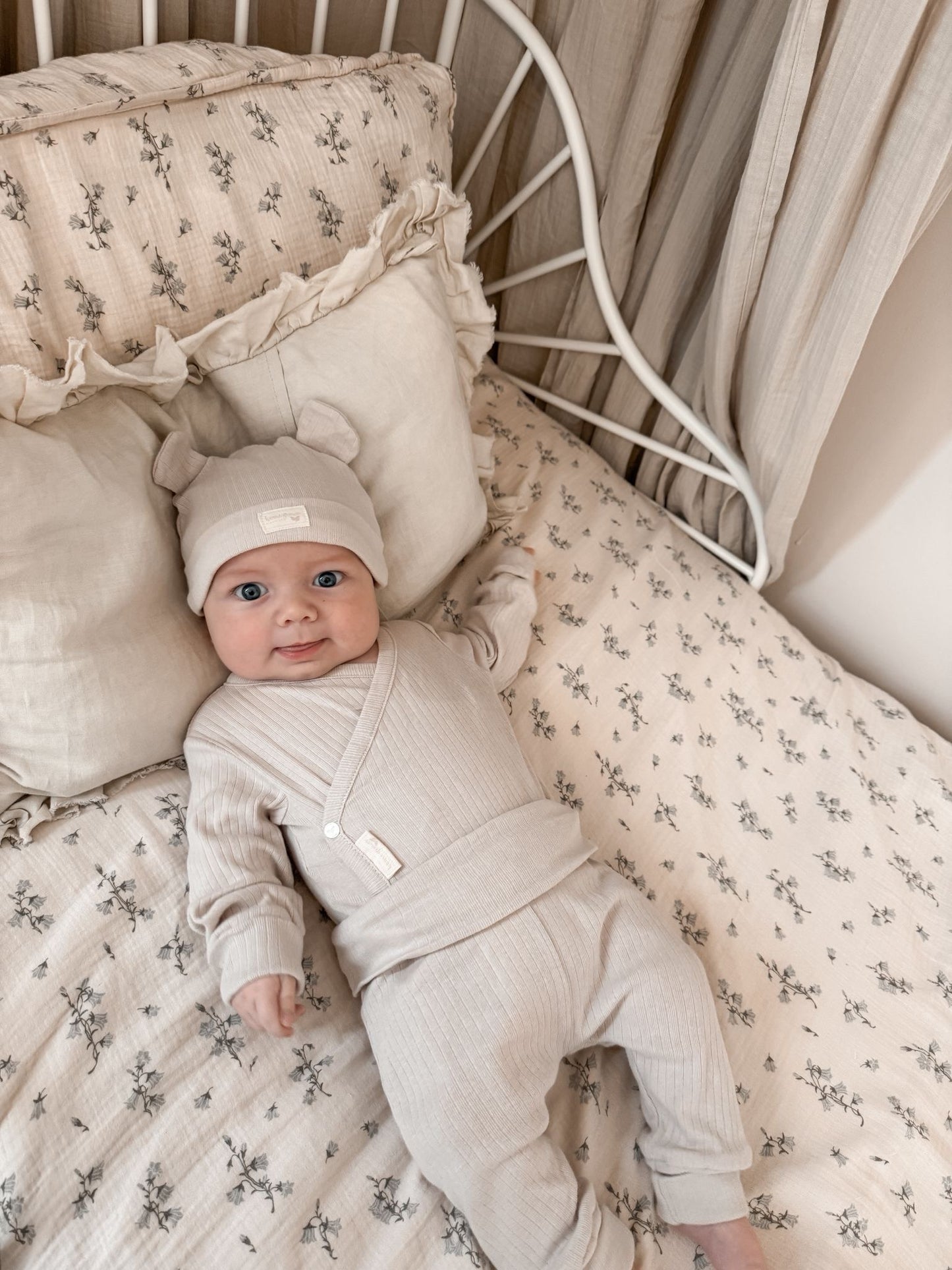 ORGANIC COTTON 3 PIECE RIBBED SET