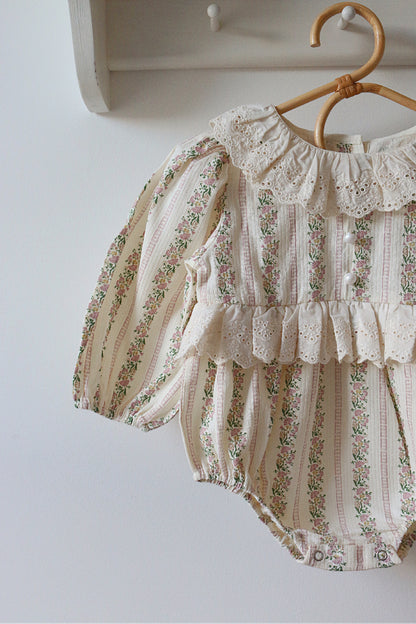 PRE-ORDER Bebe Fleur Ditsy Bloom Broderie Romper image 0
