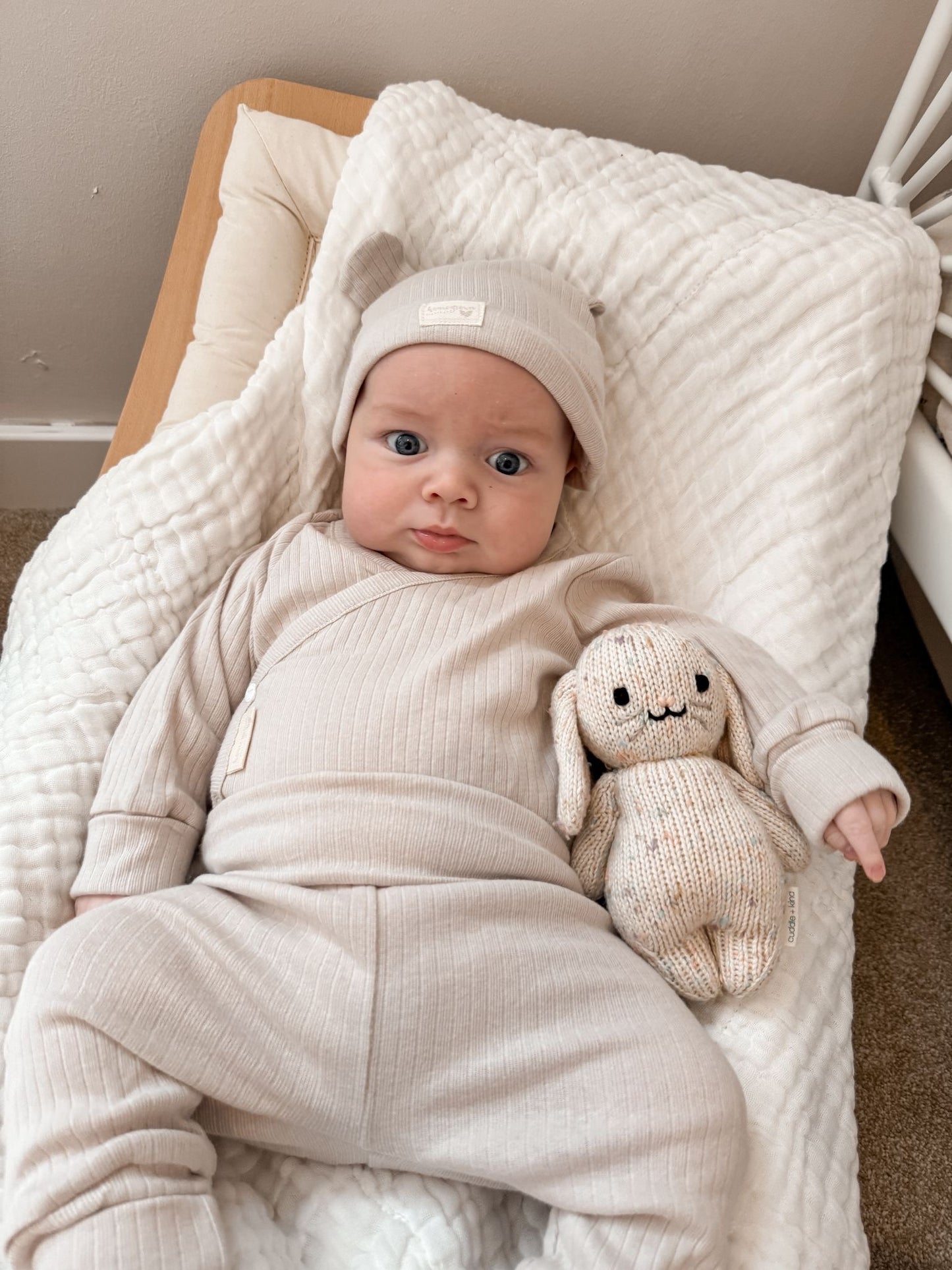 ORGANIC COTTON 3 PIECE RIBBED SET